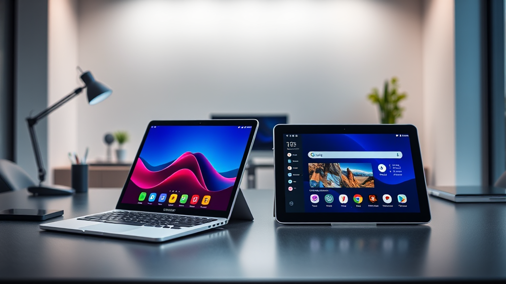 갤럭시북과 갤럭시탭 비교 기능, 성능, 배터리 차이