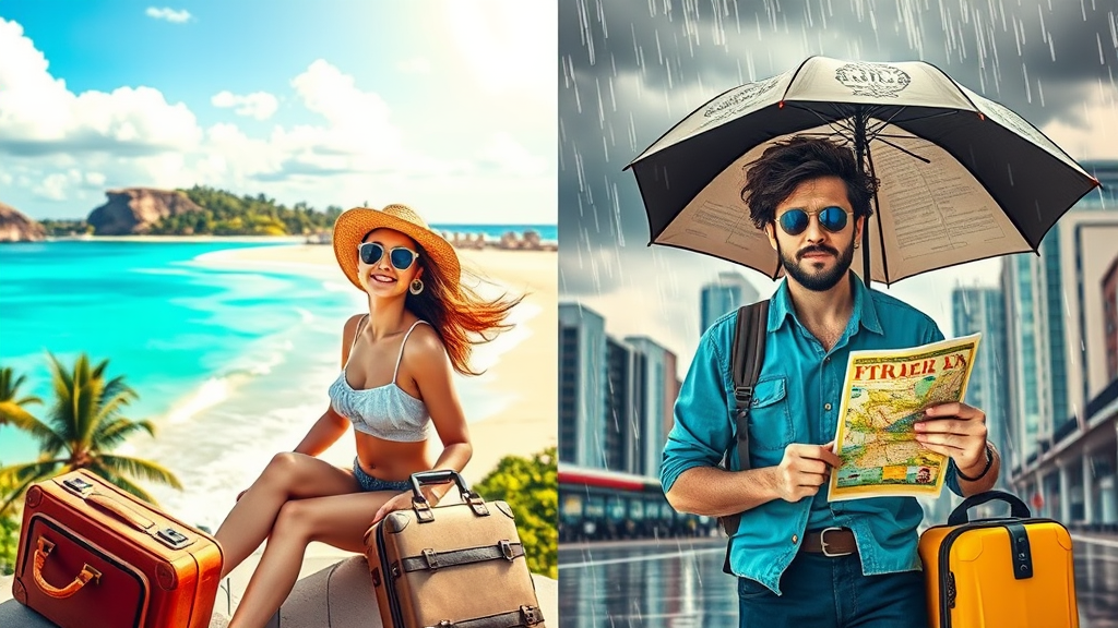 날씨 예측 실패로 망한 여행, 재조정과 대체 여행지 찾기