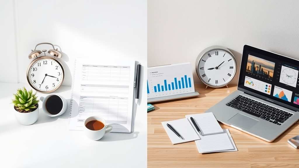 하루를 반으로 나누어 효율적인 시간 관리와 생산성 향상하기