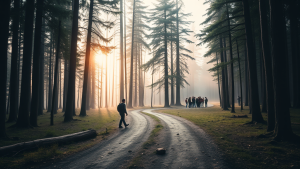 혼자 계속 갈지 합류할지 판단했던 순간 결정의 갈림길