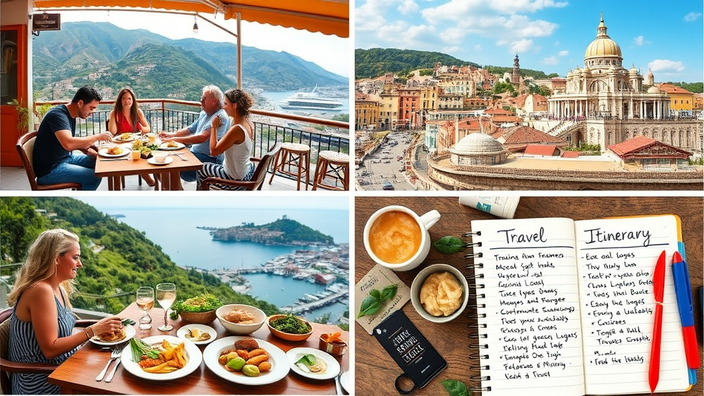 여행 중 식사 타이밍 결정하기 완벽한 식사 계획 세우기