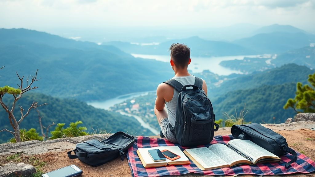 여행 중 휴대폰 사용 조절을 통한 디지털 디톡스 경험
