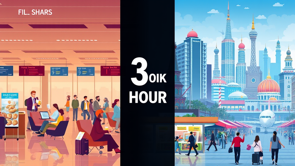 환승 대기 시간 3시간, 공항을 나가야 할까?