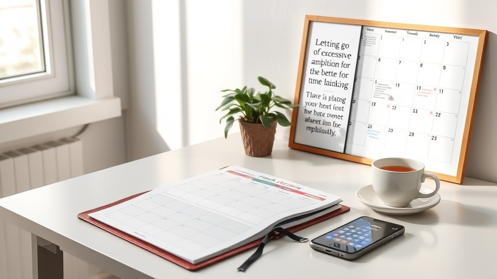 효율적인 일정 관리를 위한 욕심 내려놓기